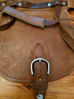 Stickman Chestnut Leather Molly Penny Convertible Backpack Crossbody Bag Purse